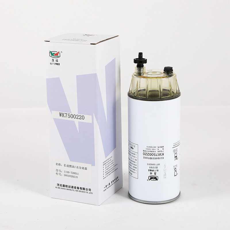 Spin On Posisi Pemasangan Filter Pemisah Air Bahan Bakar Untuk Sistem Mesin KW7500220